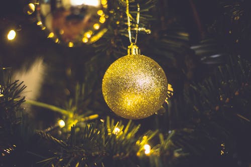 Free Brown Christmas Bauble Stock Photo