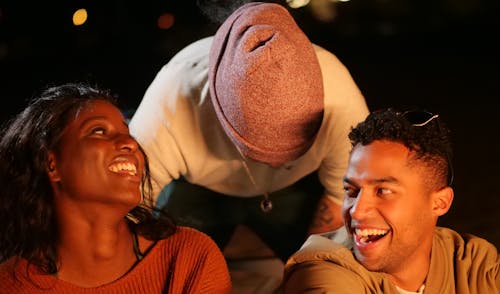 Free Group of Friends Laughing Together Stock Photo
