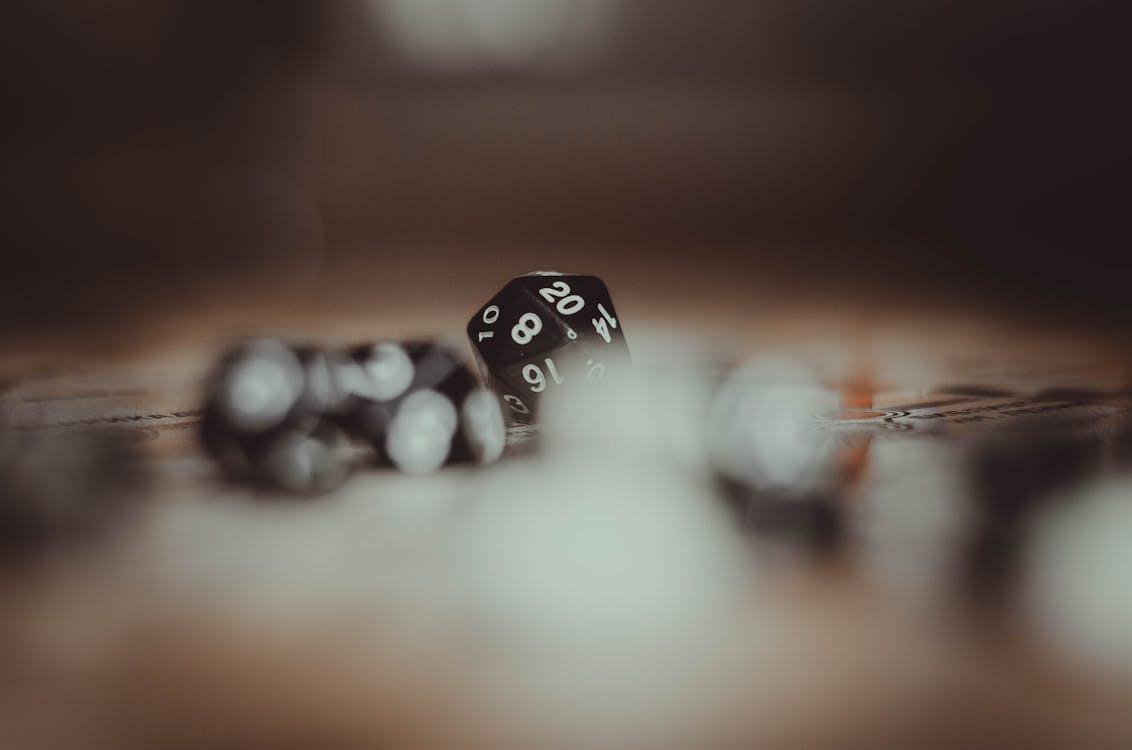 Gaming Cubes in Blur Background · Free Stock Photo