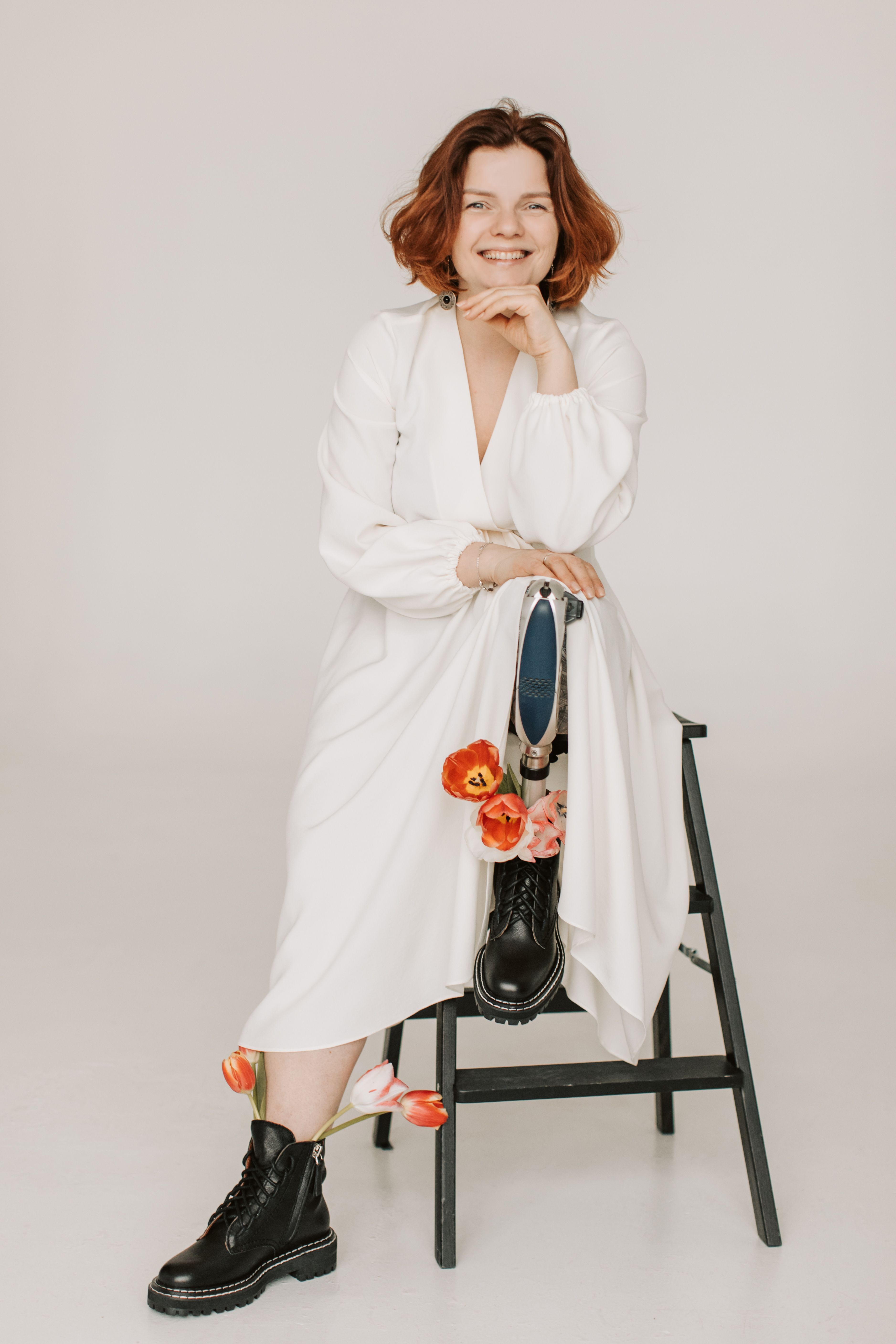 Woman in White Long Dress Sitting · Free Stock Photo