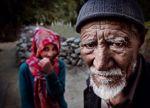 Free Close-up Photo of an Elderly Man  Stock Photo