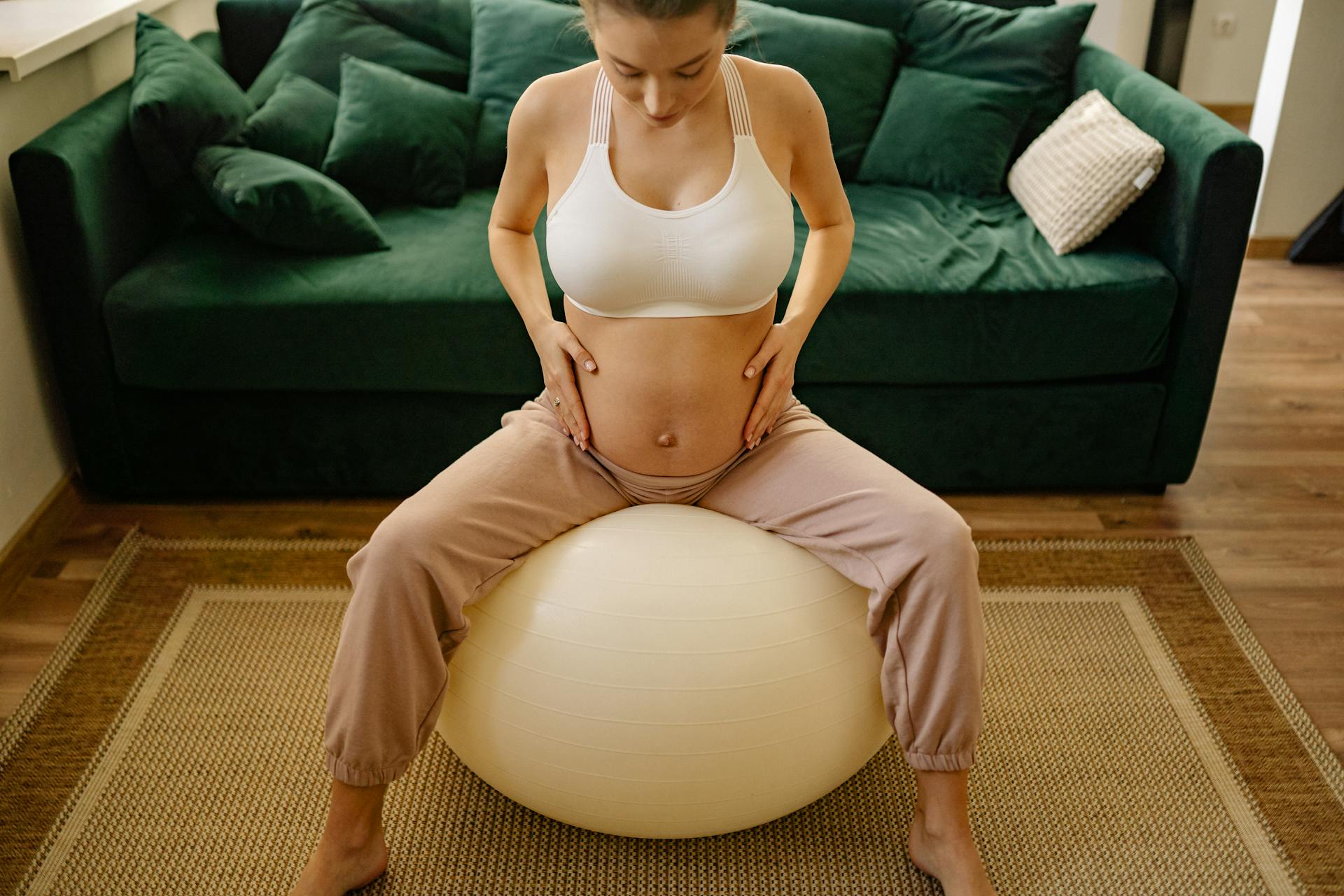 Pregnant Woman doing Excercise