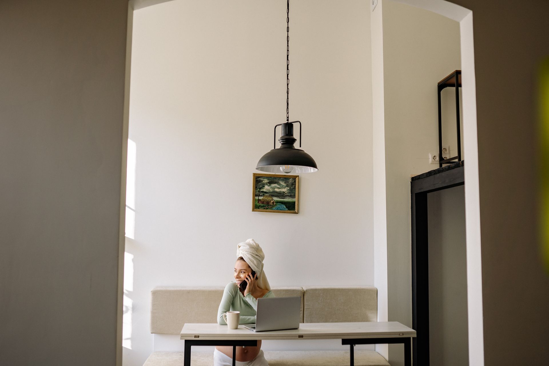 A Woman on a Phone Call