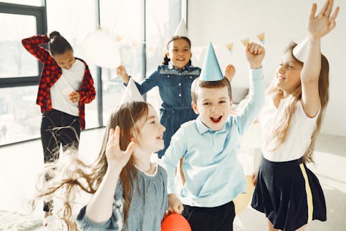 Free Children celebrating a Birthday  Stock Photo