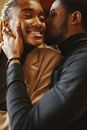 Man Kissing a Woman