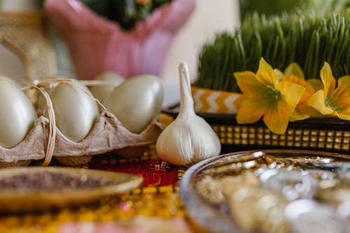 Traditional Symbolic Items On Table