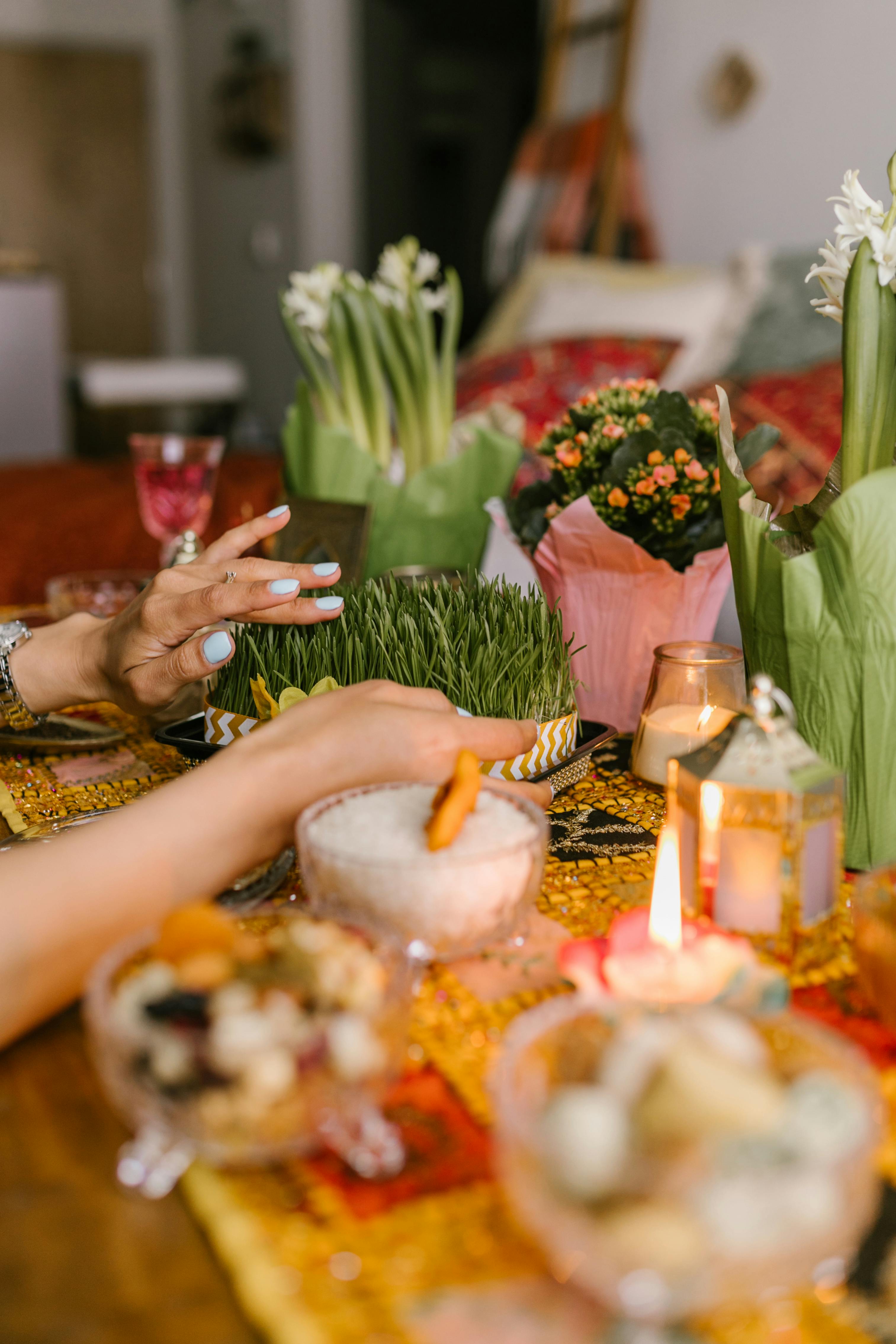 traditional food on table