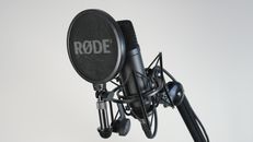 Close-Up Shot of a Condenser Microphone