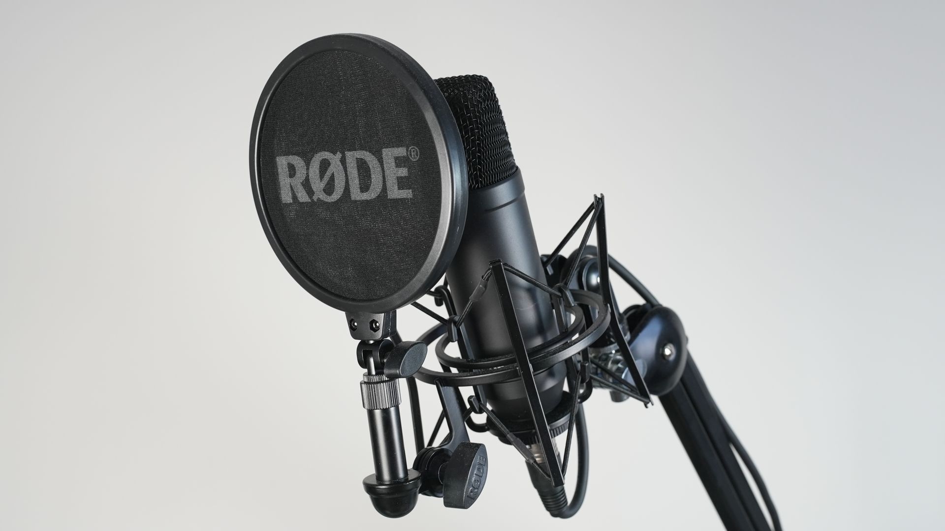 Close-Up Shot of a Condenser Microphone