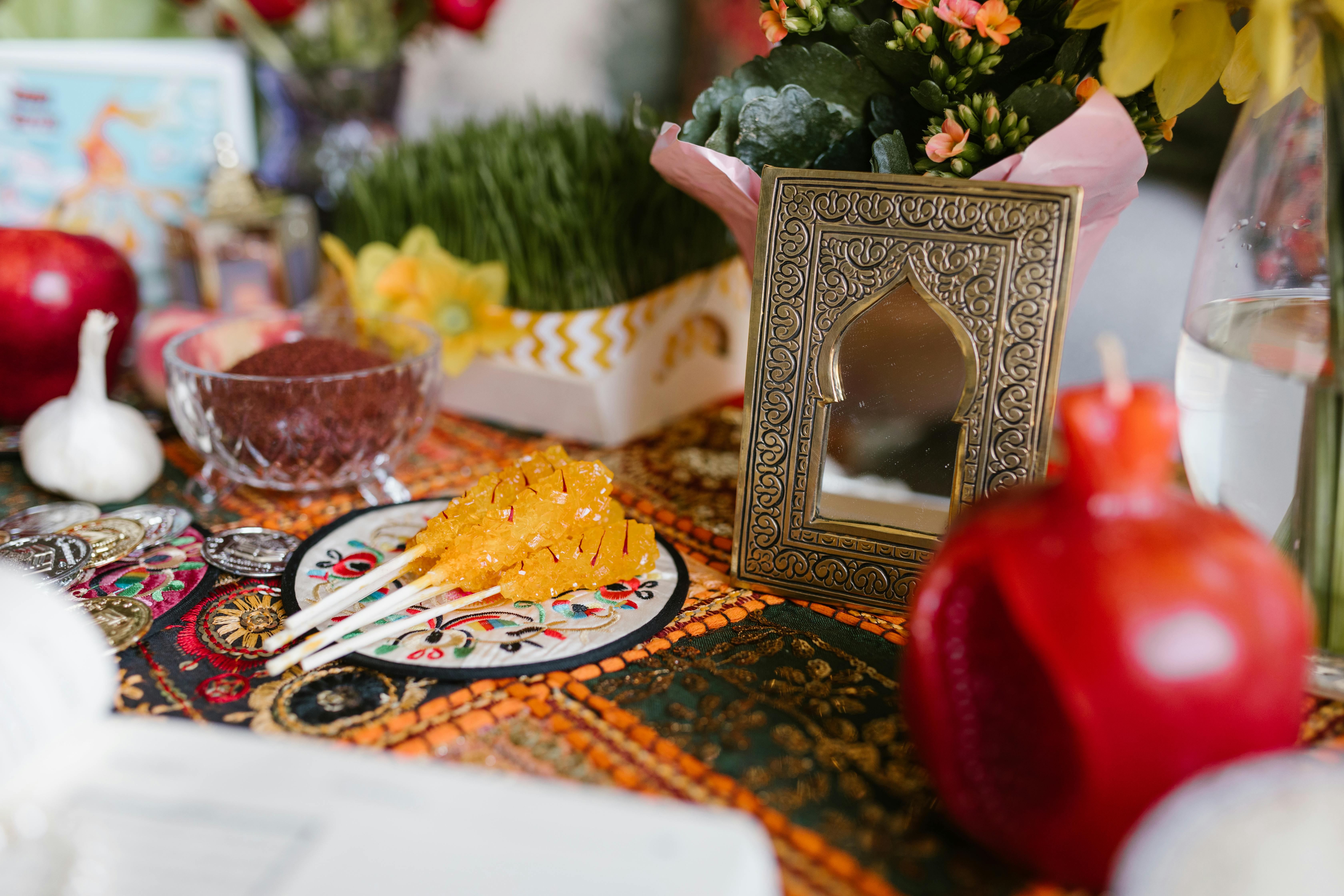 traditional food on table