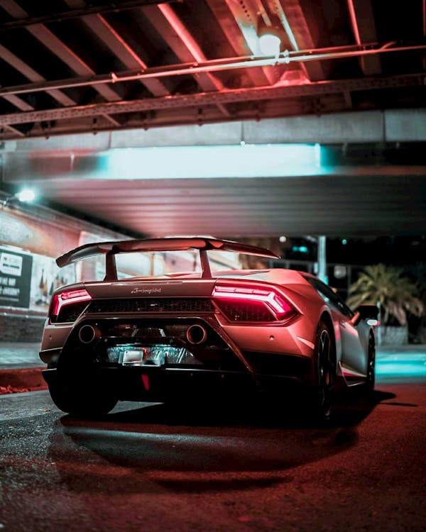A Sports Car Parked on the Road · Free Stock Photo