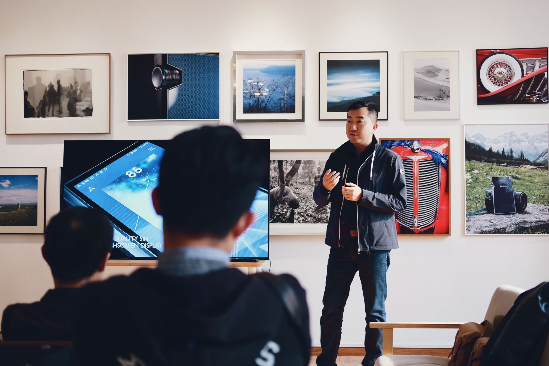 Presenting the freshly framed print