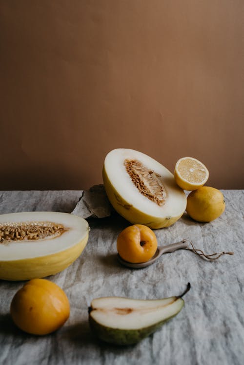 Foto profissional grátis de arte de comida, cantalupo, cítrico