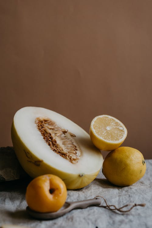 Foto profissional grátis de arte de comida, cantalupo, cítrico