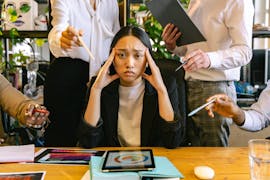 Inspector with clipboard reviewing RV — pre-purchase inspection service