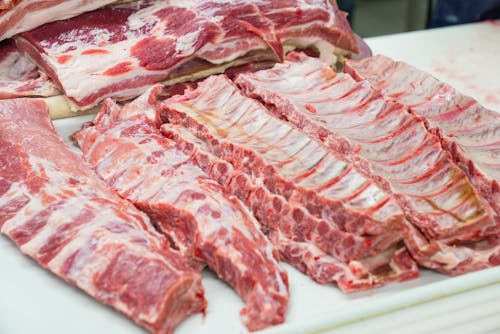 Kostnadsfria Kostnadsfri bild av färsk, kött, närbild Stock foto