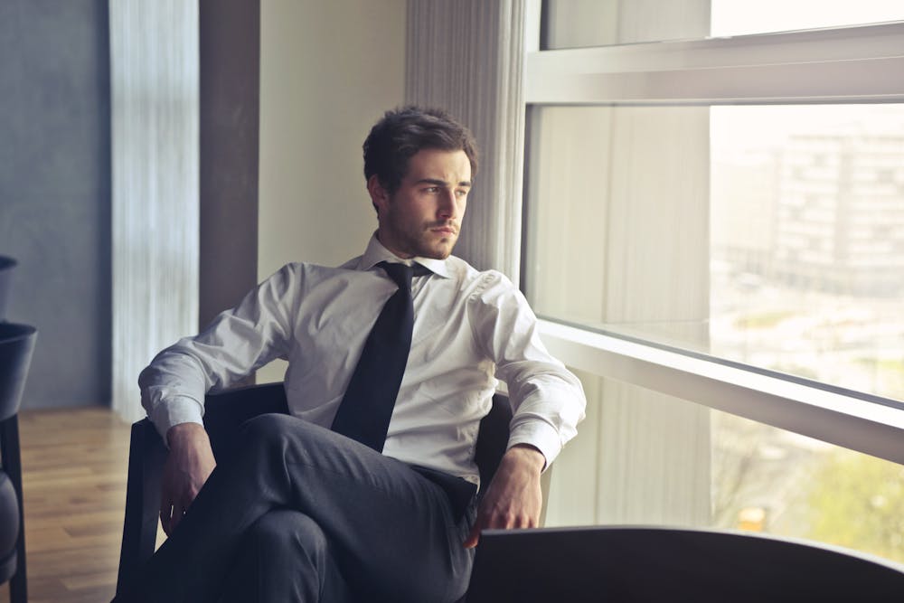 A man inside his office. | Photo: Pexels