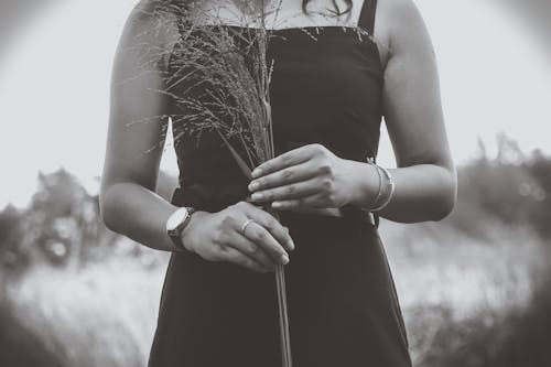 Woman Holding Wheat