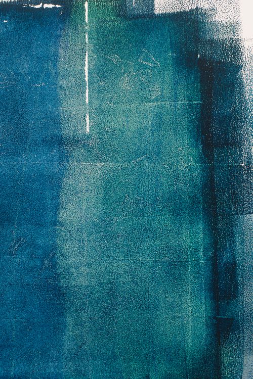 Free Close-up of blue and teal textured abstract paint on wall, ideal for modern designs. Stock Photo