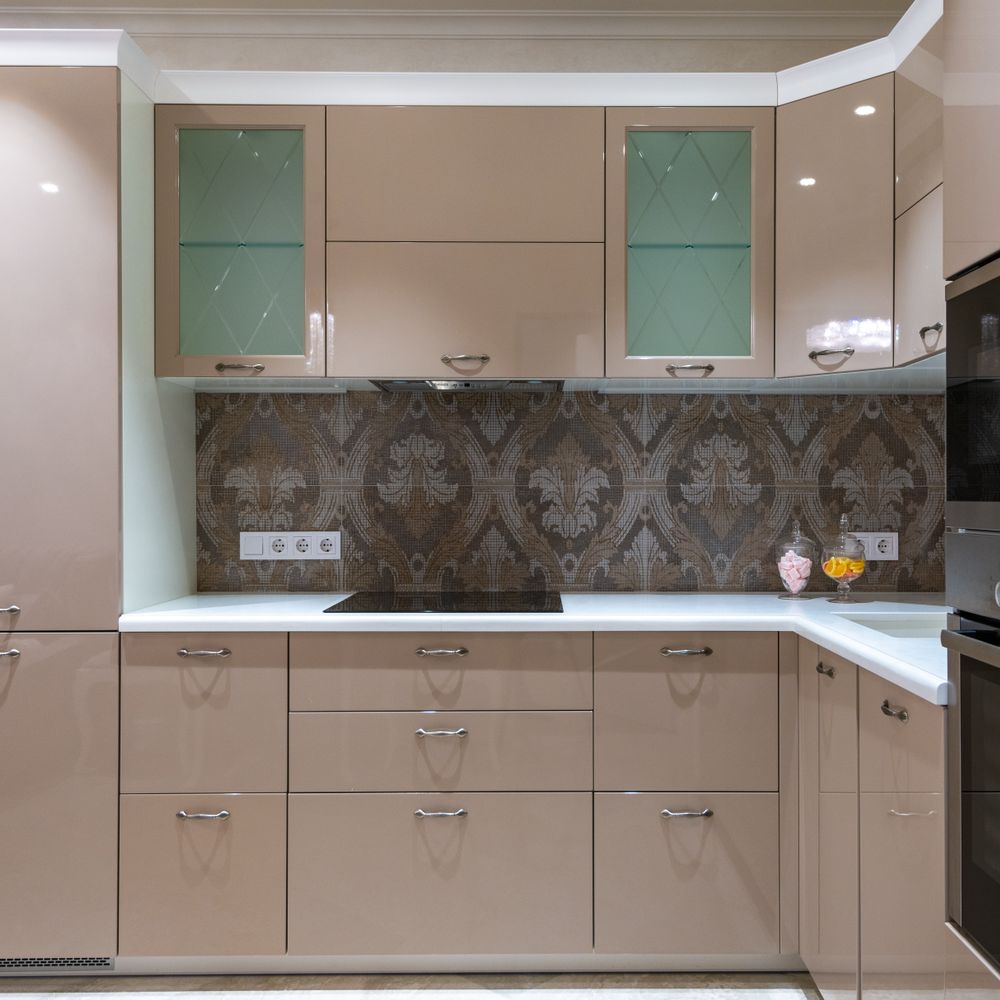 Kitchen Spraying in Chelsfield — dust sheets down and the room fully protected