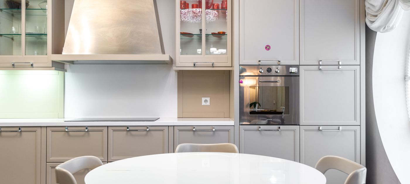A modern, spotless Malaysian kitchen — clean and well-kept houses still get cockroaches