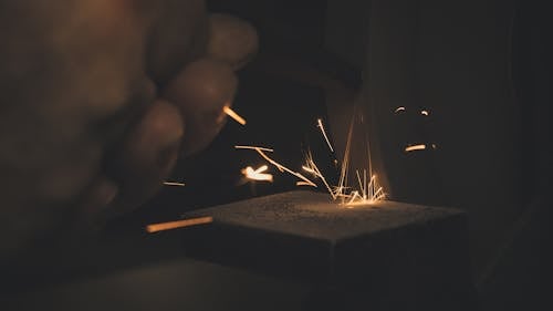 Photo of Hand With Spark