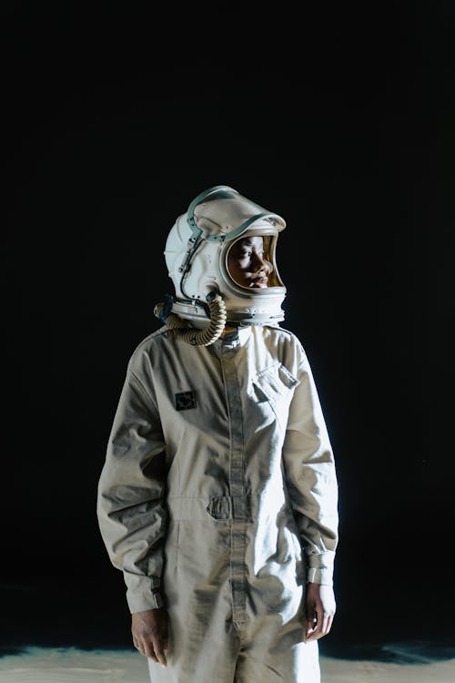 An Astronaut in Uniform Standing