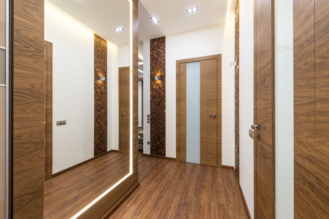 Wooden Doors in Modern Apartment Interior · Free Stock Photo