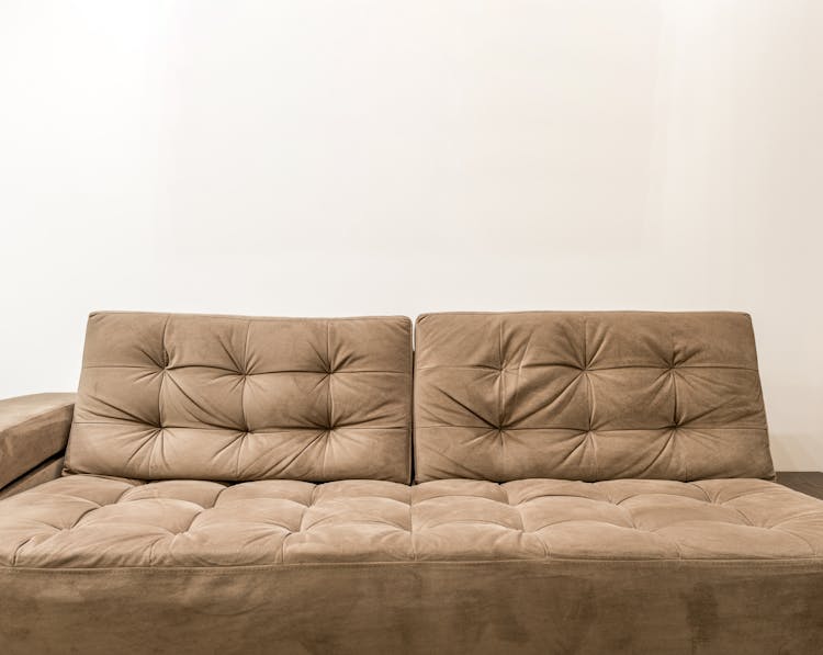 Brown Comfortable Padded Couch 