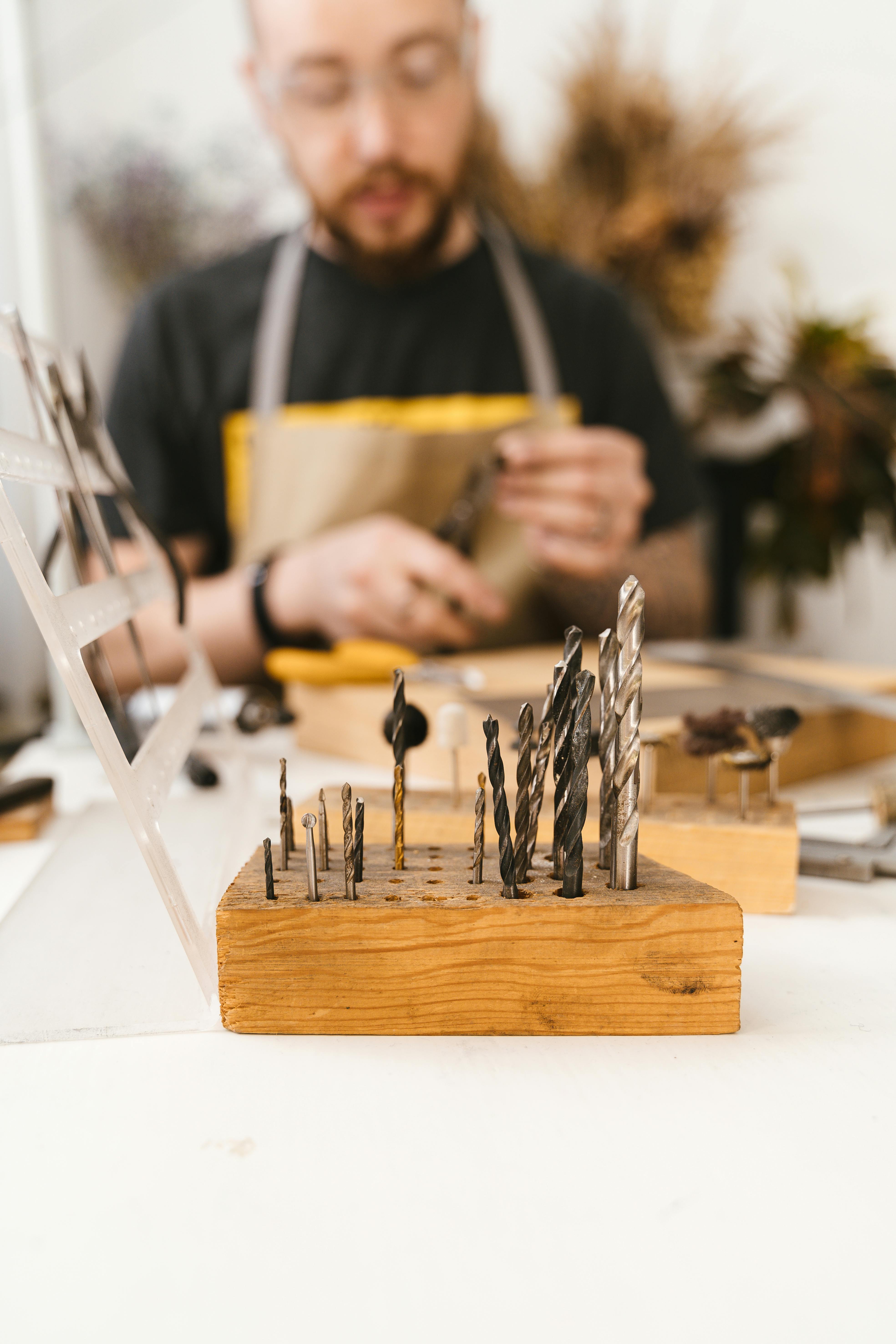 Carpentry Tools on Table · Free Stock Photo