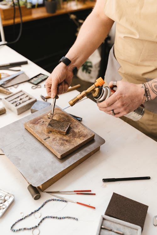 Man Crafting a Ring 