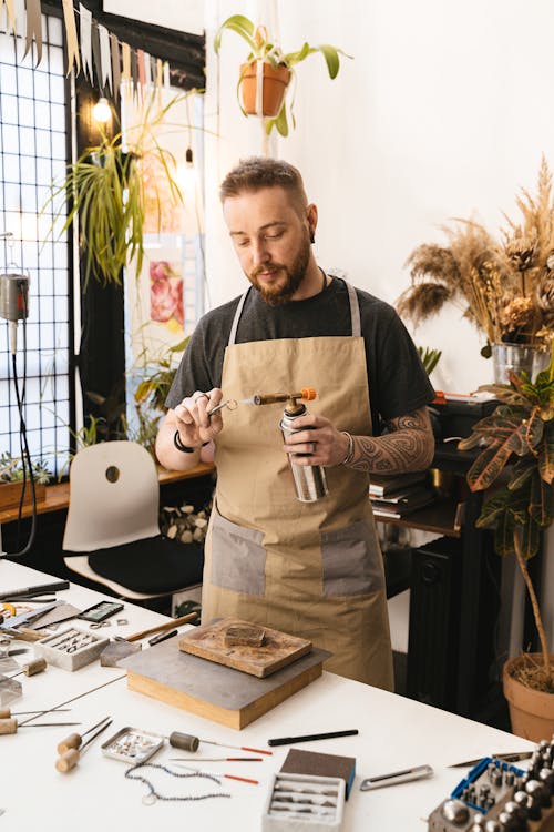 Imagine de stoc gratuită din artizan, atelier de lucru, bijutier