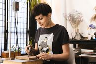 Free stock photo of adult, arts and crafts, child