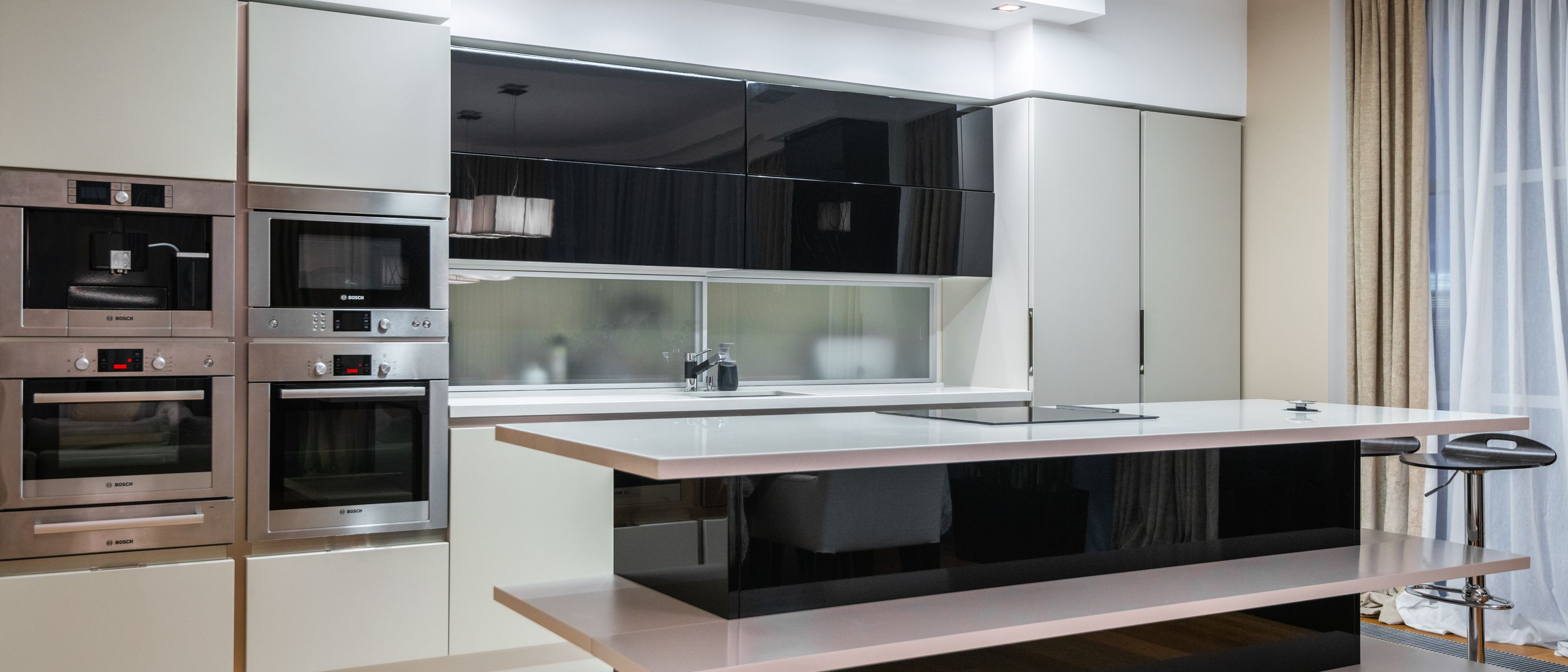 Kitchen Spraying in Nine Elms — walls rolled to an even, flat finish