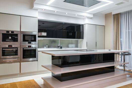 Exhaust hood stainless steel di dapur komersial
