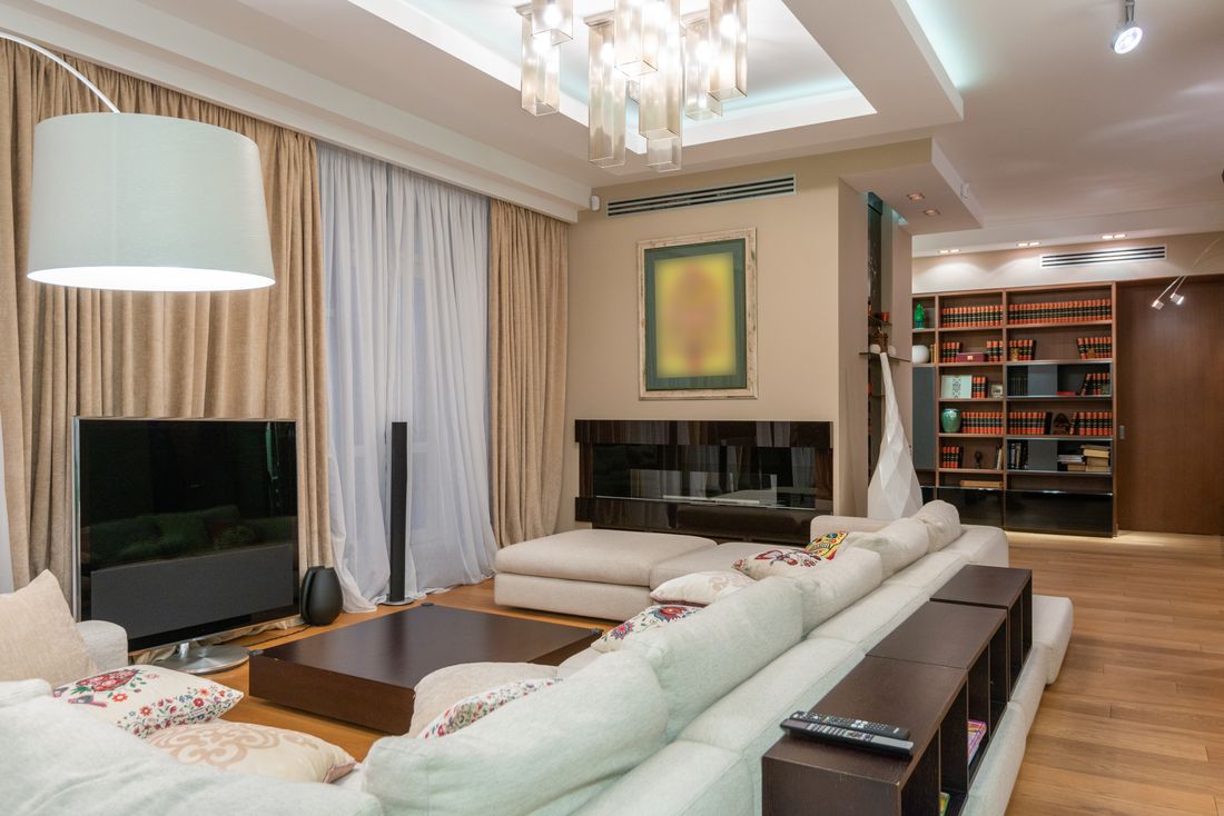 Representative modern living room
