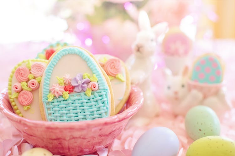 Close-Up Photograph Of Easter Biscuits