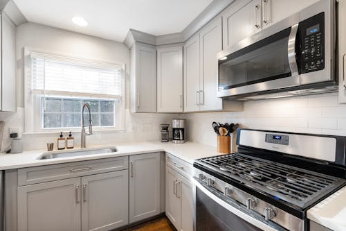 Interior of Modern Domestic Kitchen 