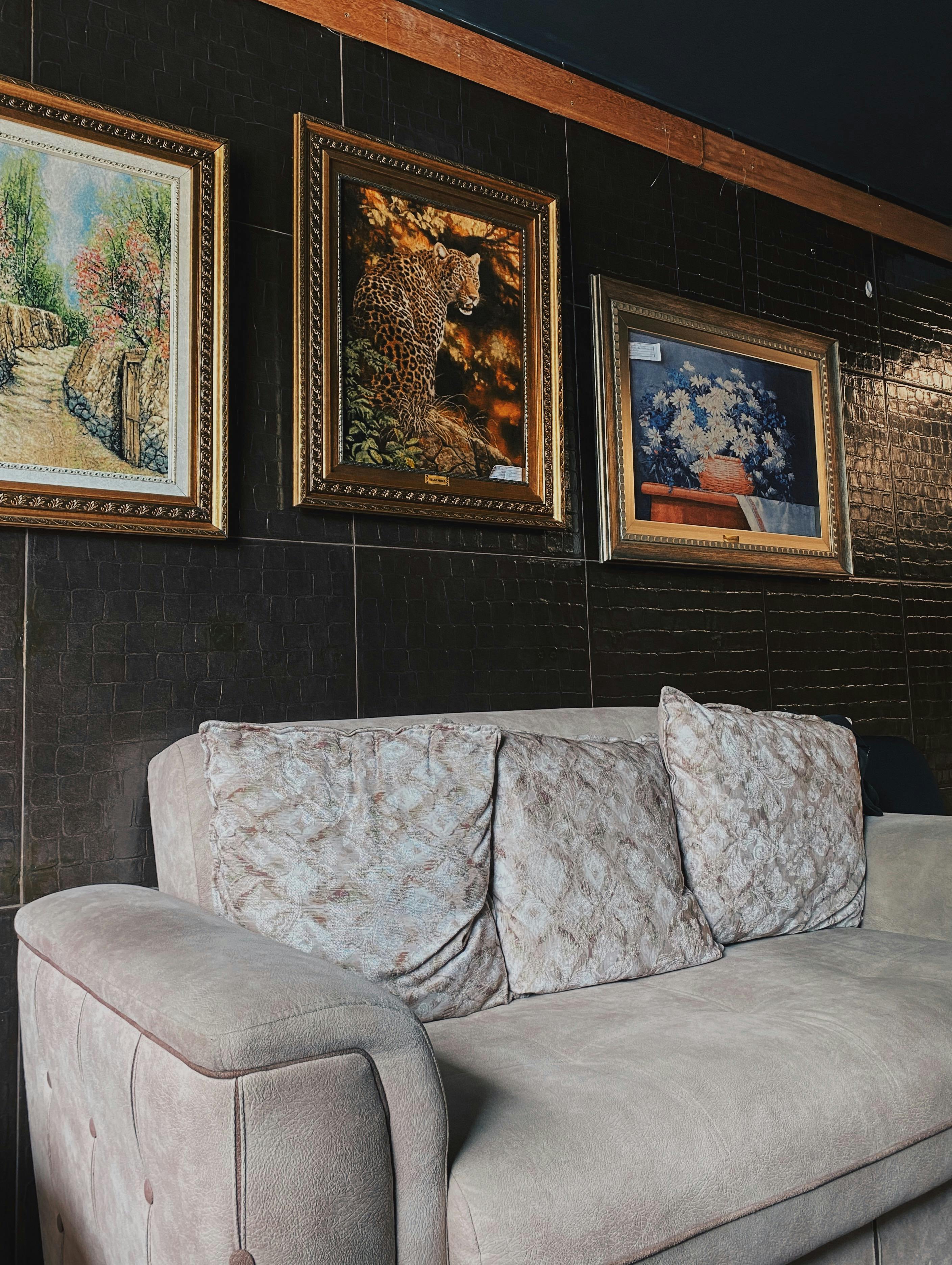 Throw Pillows on a Sofa · Free Stock Photo