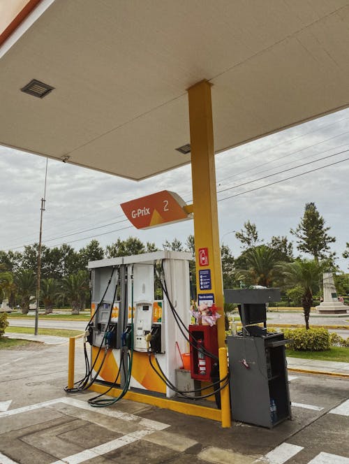 Gas Pumps on Gas Station