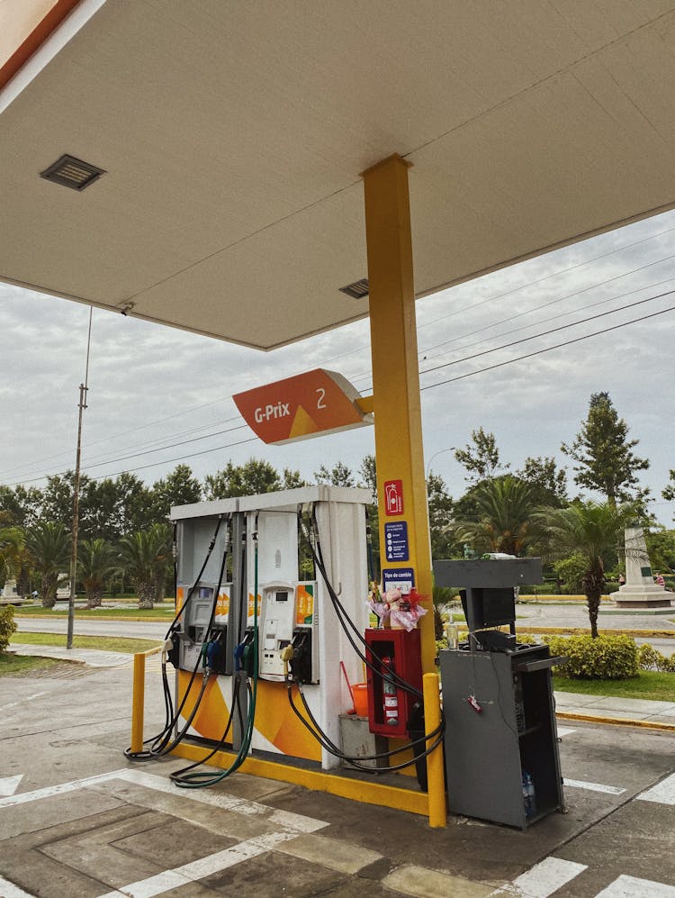 Gas Pumps On Gas Station