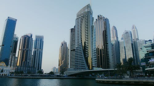High Rise Buildings Near Body of Water