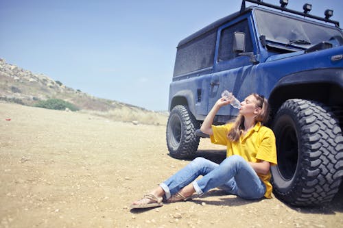 Free stock photo of bottle, car, desert