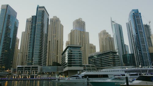 High Rise Buildings Near Body of Water