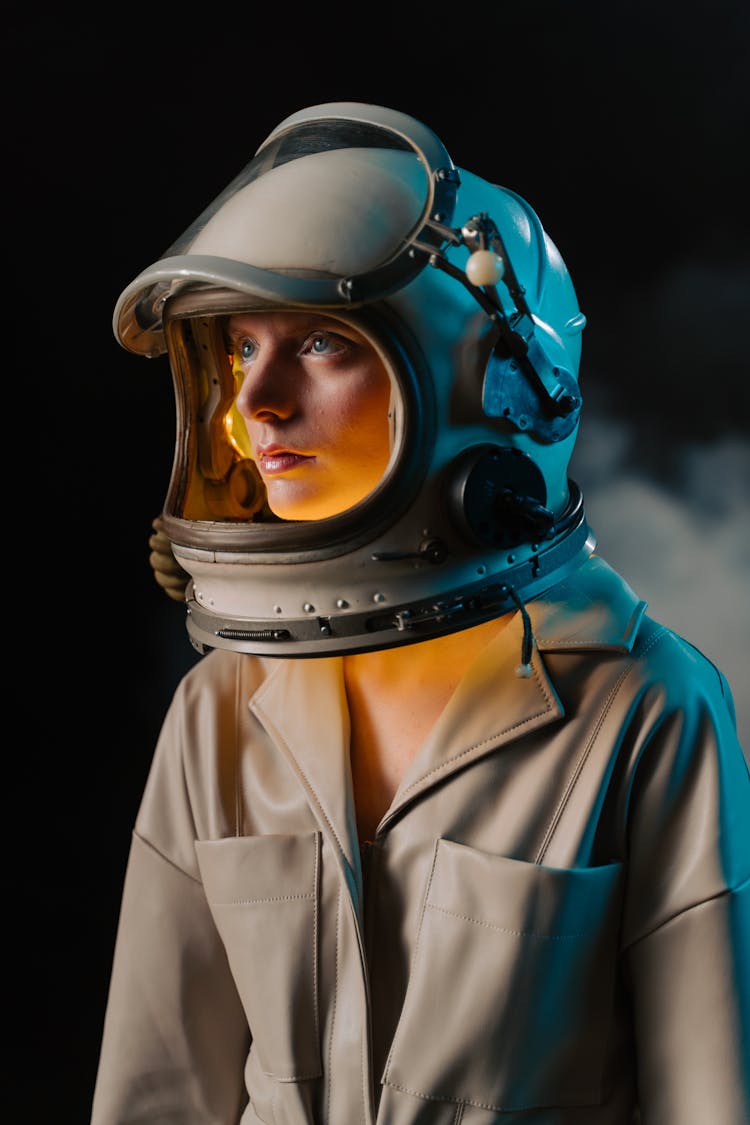 Woman In An Astronaut Uniform