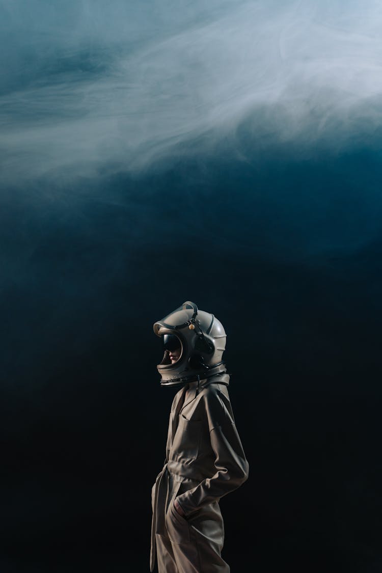 Woman In An Astronaut Costume 