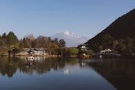 Waterfront Reflecting in a Lake