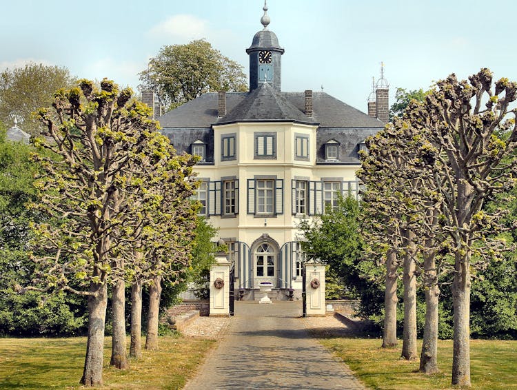 Beautiful Ancient Building With Trees Surround