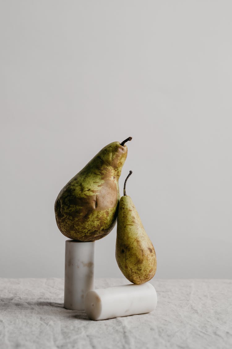 Rotten Pears On A Platform