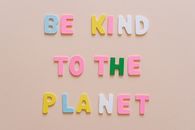 Colorful Text Quote on a Beige Surface